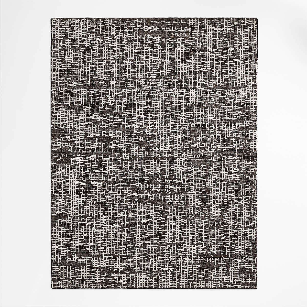 Montauban Wool Blend Handwoven Espresso Brown Area Rug 10'x14' + Reviews | Crate & Barrel | Crate & Barrel