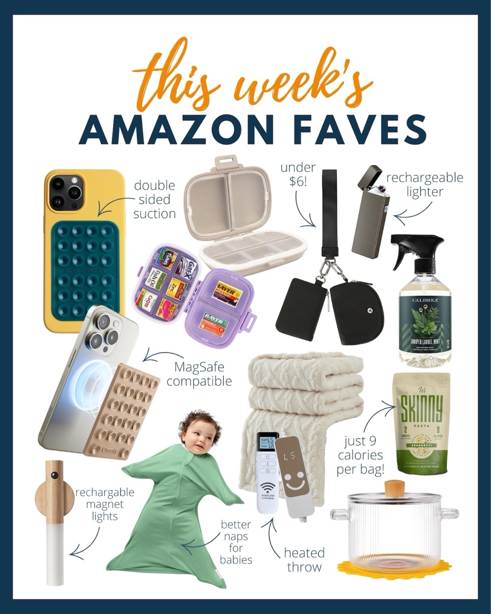 Shop our team favorites on Amazon right now! 🤩 All of them will arrive before Christmas and would make a great gifts too. 🎁

From Emily‘s MagSafe compatible phone mount to Lina‘s chic heated blanket and clear stove top. Simmer pot, Soleil’s $5 Lulu lookalike, and more… you’ll love these! ✨🤩