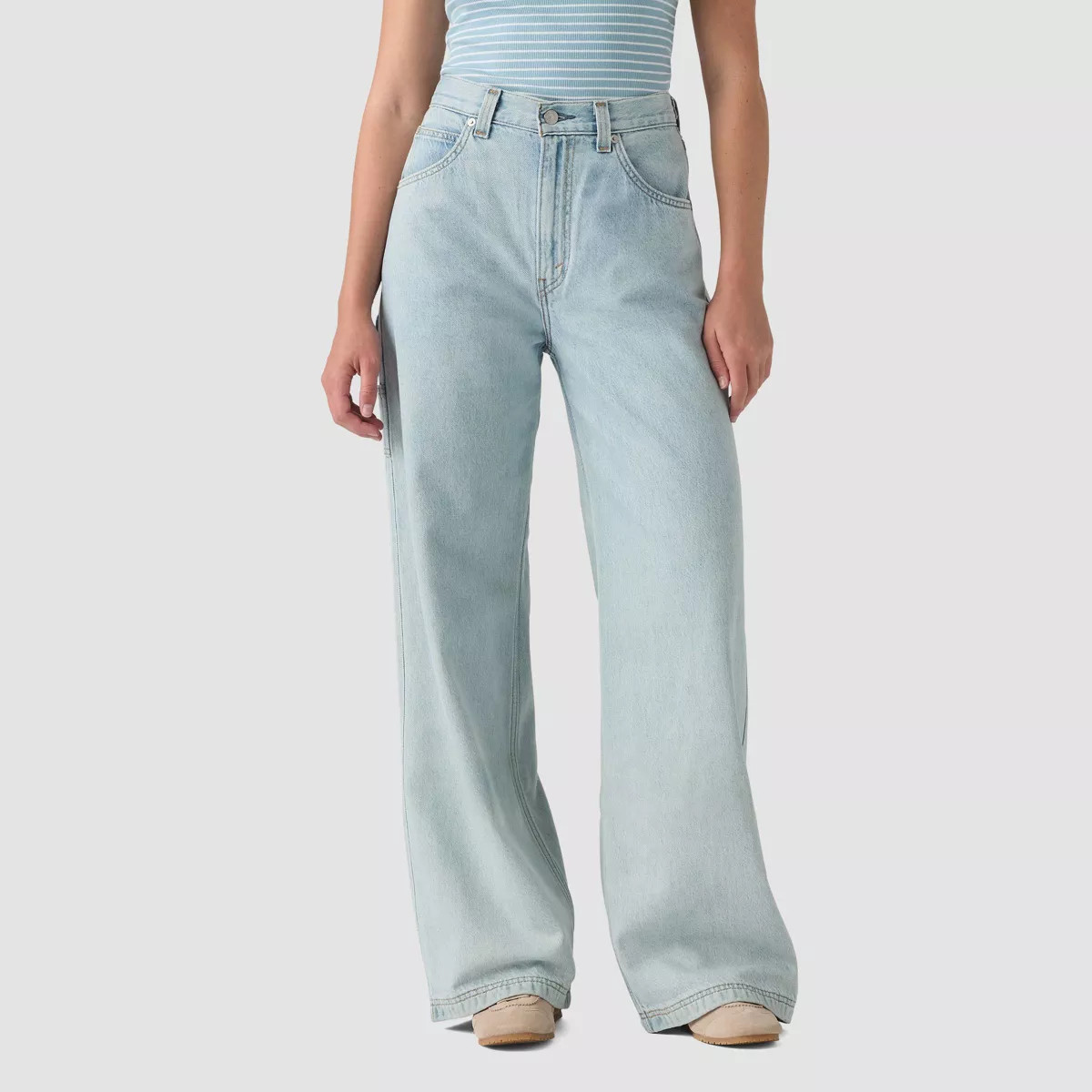 Levi's\u00ae Women's Cinch Baggy Jeans Light Blue Denim 29 | Target