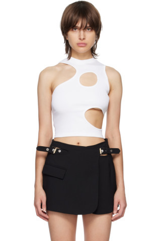 White Cell Tank Top | SSENSE