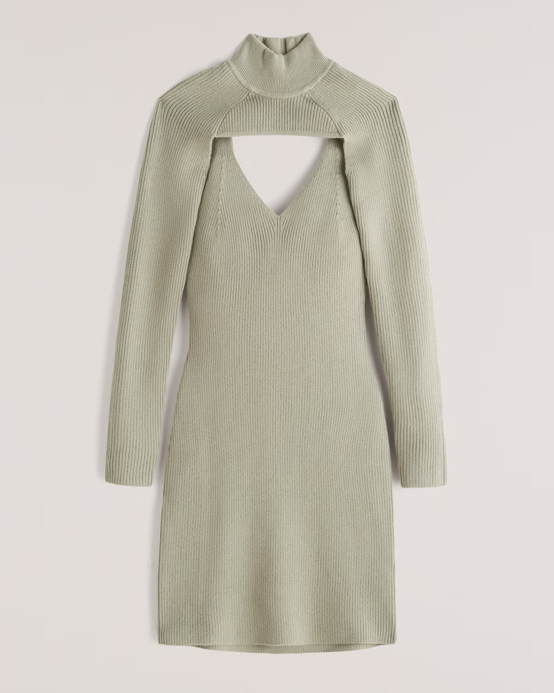 Mini Sweater Dress and Mockneck Shrug Set | Abercrombie & Fitch (US)