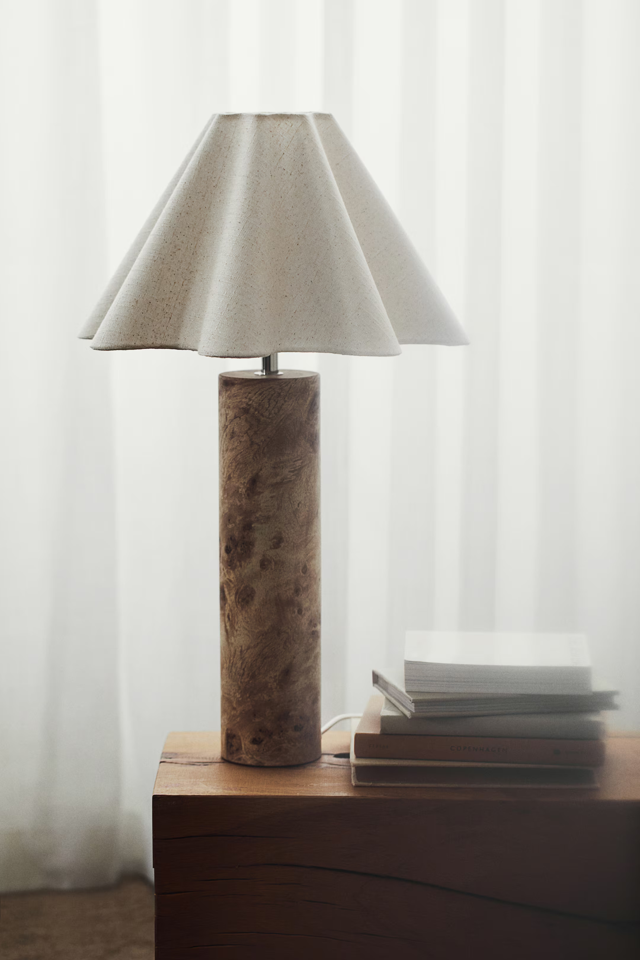 Linen-blend lampshade - White - Home All | H&M GB | H&M (UK, MY, IN, SG, PH, TW, HK)