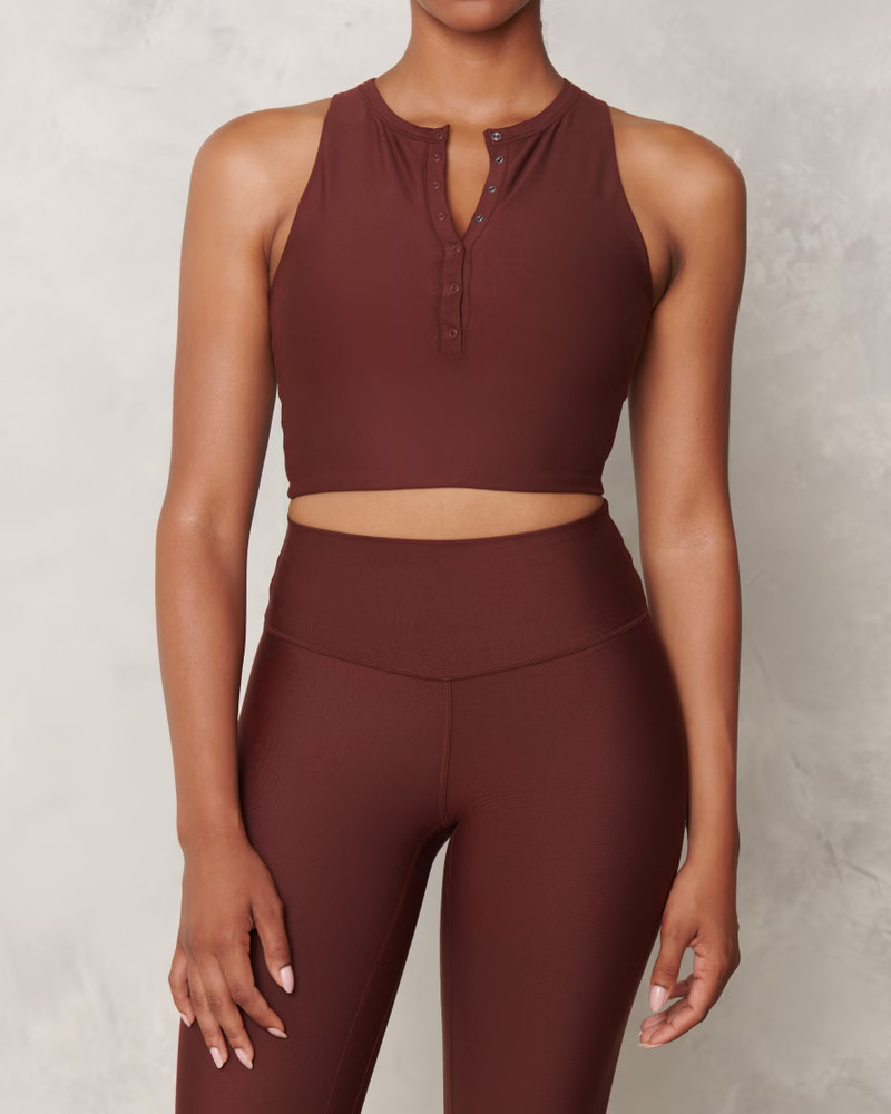 YPB sculptLUX Henley Slim Tank | Abercrombie & Fitch (US)