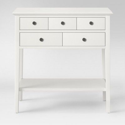 5 Drawer Console Table Sour Cream - Threshold&#8482; | Target