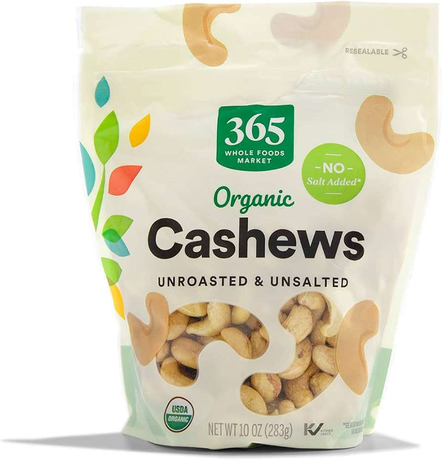 365 by Whole Foods Market, Cashews Organic, 10 OZ | Amazon (US)