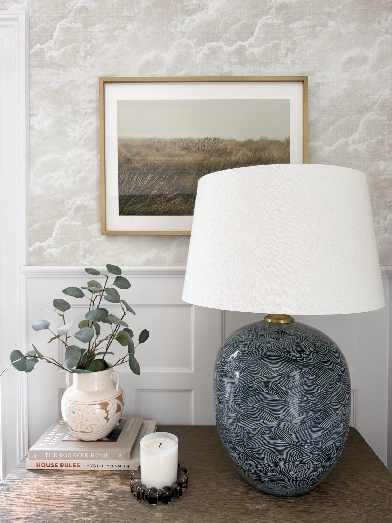 This oversized lamp brings so much warmth to this corner of the room. The rounded ceramic base feels sculptural while the oversized linen shade keeps everything soft and classic. Table lamp, ceramic lamp, oversized lamp, living room decor, layered lighting, neutral home decor, home styling, accent lighting, timeless interiors, GirlOnTheHudson

#LTKHome