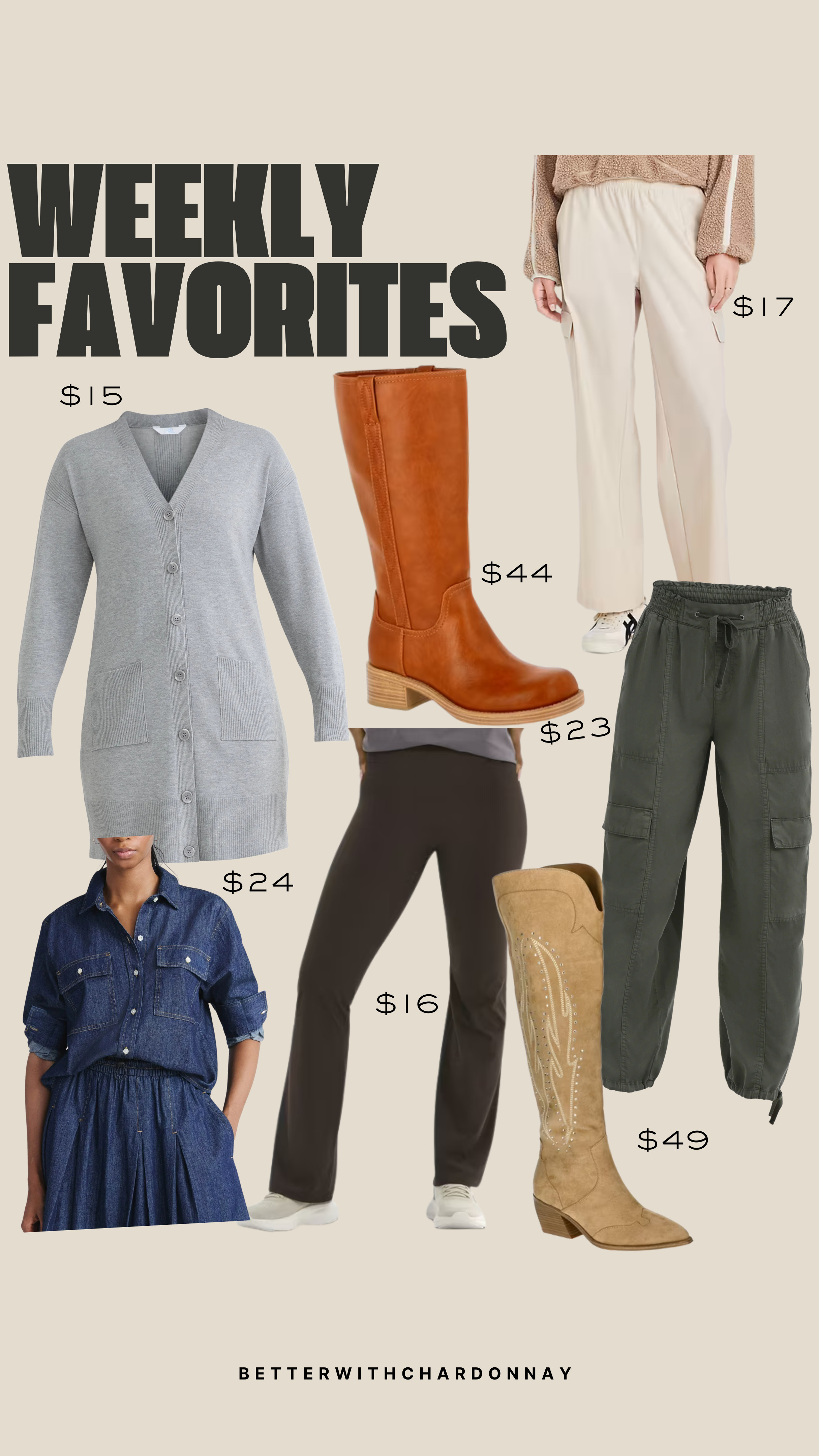 Weekly Favorites!

weekly favorites, walmart fashion, walmart finds, green pants, boots, leggings, cardigan, fall style 

 #LTKSeasonal #LTKFindsUnder100 #LTKStyleTip