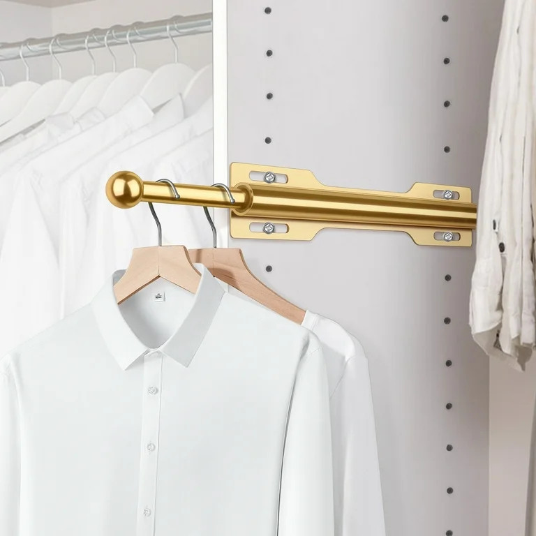 Valet Rod for Closet Pull Out Gold | Walmart (US)