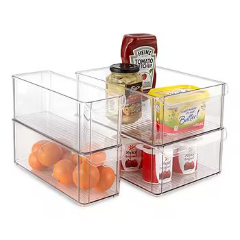 Home Expressions Acrylic 4-pc. Stackable Storage Bin Set | JCPenney
