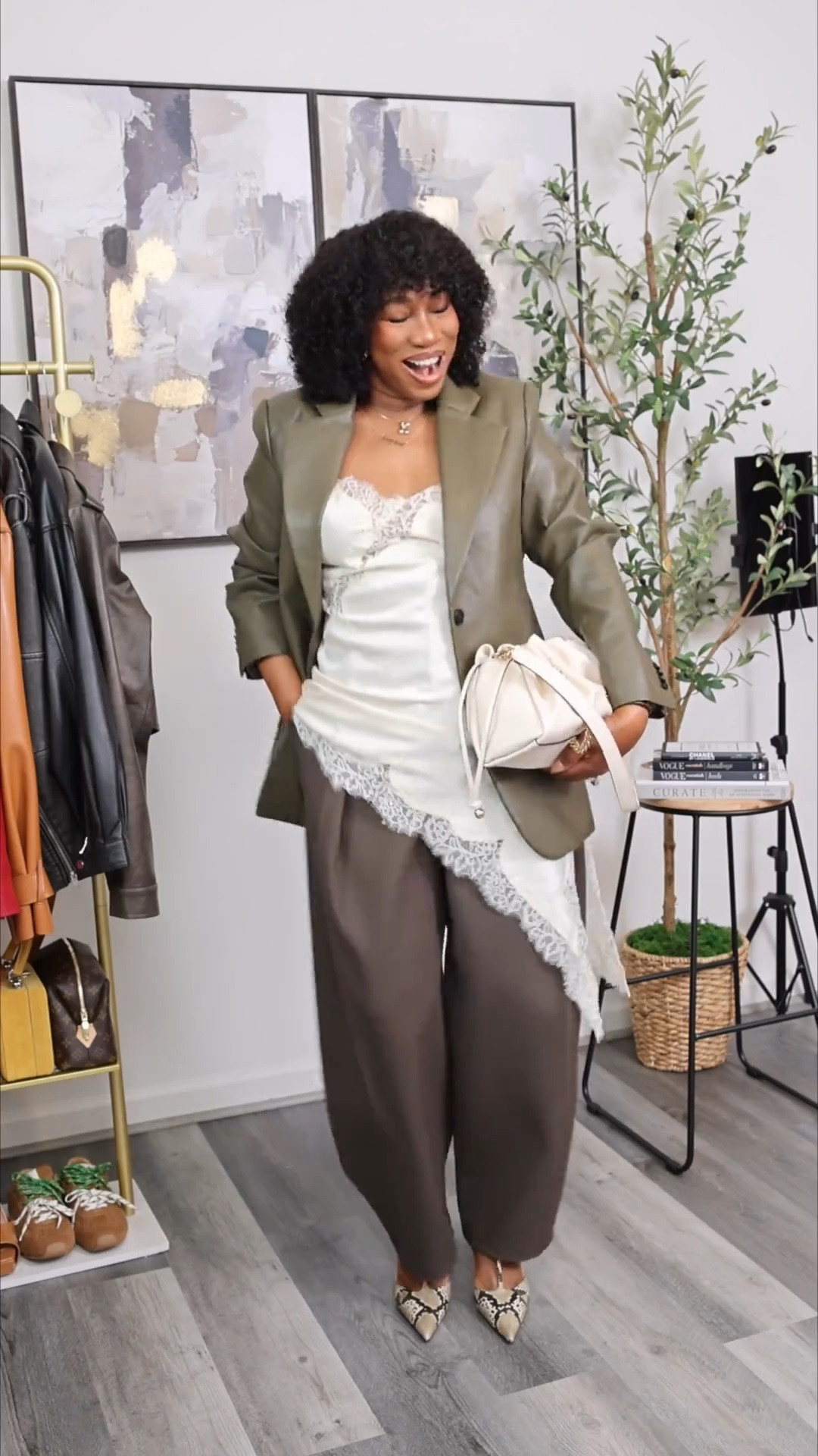 Let’s get dressed, we’re going outside…
First outfit of the year… Heading out to an event and it felt good to get off the couch. 
Size large blazer
Size medium dress
Size medium pants
Half wig, 18 inches


#LTKgrwm #LTKBump #LTKootd