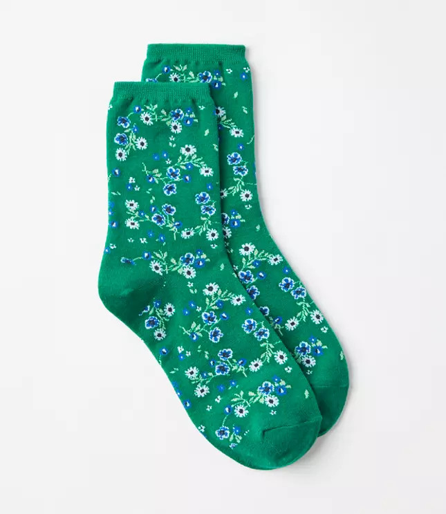 Floral Crew Socks | LOFT