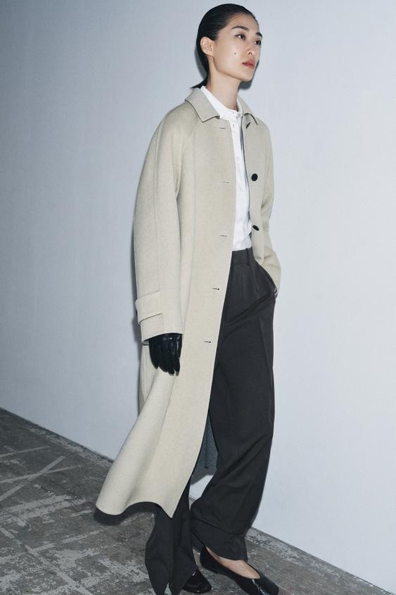 CAPPOTTO LUNGO MISTO LANA ZW COLLECTION LIMITED EDITION | Zara UK