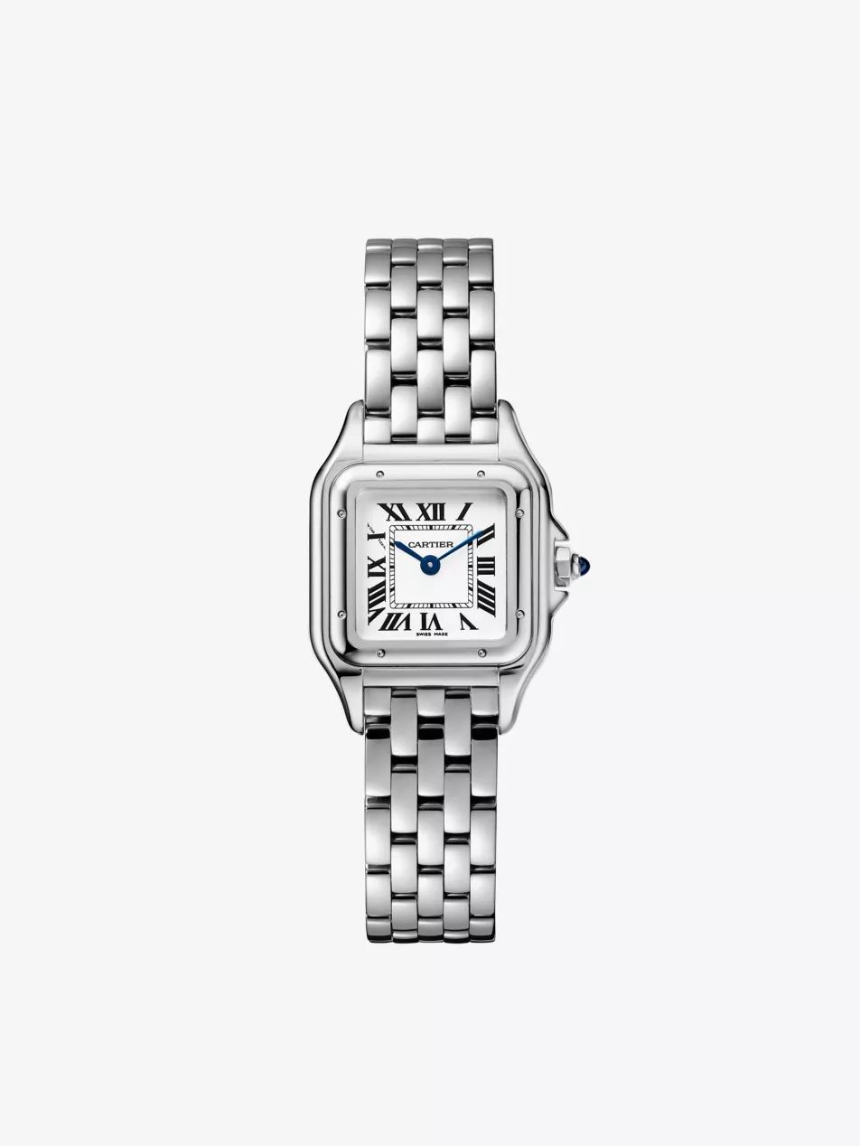 CRWSPN0006 Panthère de Cartier small stainless steel watch | Selfridges