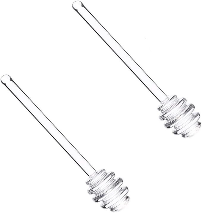 Glass Honey Dipper Sticks,Honey Dipper Spoons Stick Bee Honey Spoon Stirring Scooper For Durable ... | Amazon (US)