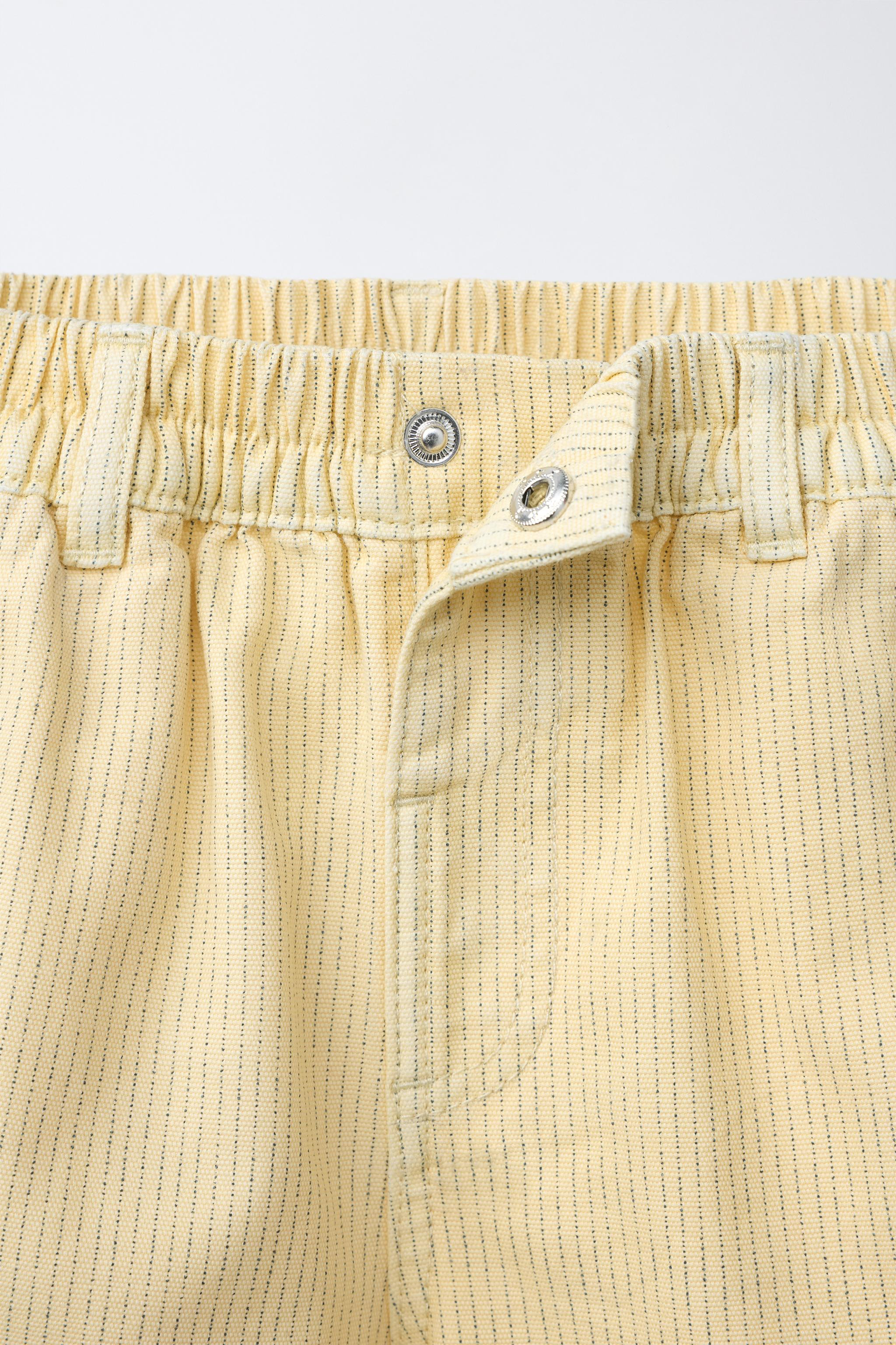STRIPED MICKEY MOUSE \u00a9 DISNEY CANVAS SHORTS | Zara US