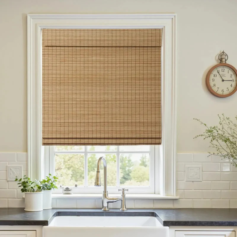 Sybil Bamboo Roman Shade Cordless | TWOPAGES