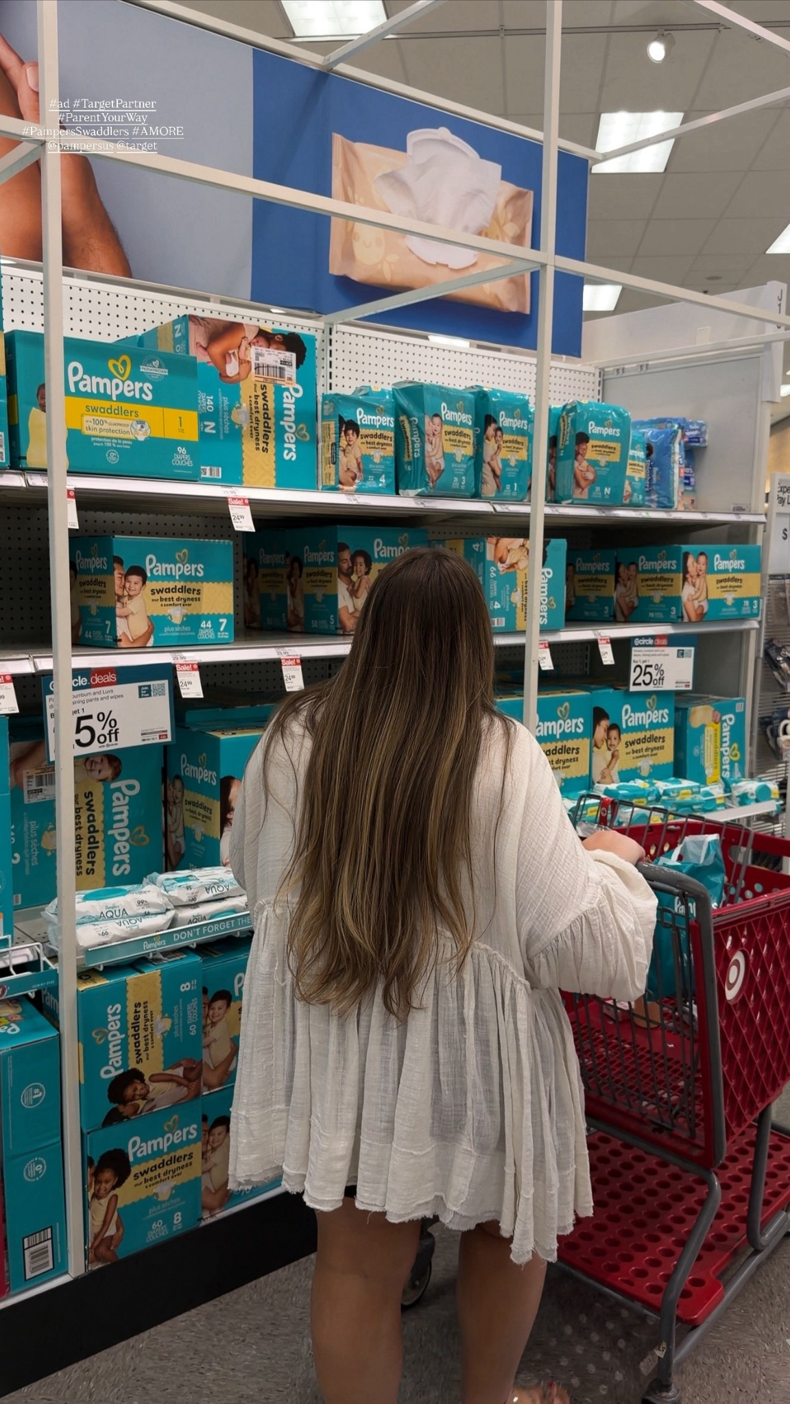 today’s errands: diaper + wipe restock!! 👏🏼 Pampers Swaddlers were the very first diapers Blakeleigh ever wore so they’re our go-to when stocking up!! 👶🏼🍼

#ad #TargetPartner #ParentYourWay #PampersSwaddlers #AMORE @pampersus @Target 

#LTKBaby #LTKKids #LTKmomlife