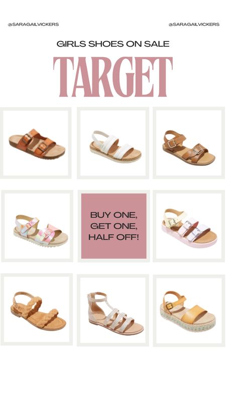 Target has a great sale happening  on shoes! So many super cute finds. Budget friendly too! Grab now for the season ahead while they are on sale!

Target Shoes
Girls Sandals
Target

#LTKstyletip #LTKshoecrush #LTKkids