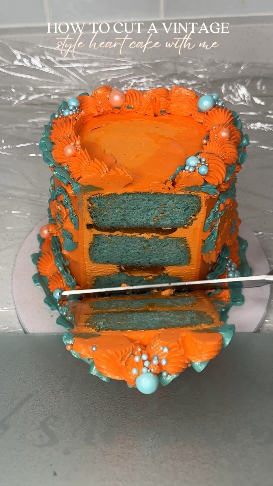 By cutting a 6 inch, 3 layer heart cake this way, I am able to get 12-16 well portioned sized slices. 
.
Also did you know that 99% of the time, the heart cake you are seeing me decorate is my content cake? That is why I use cake drums and not boards. I will say this month only about 3 cakes I am decorating are for birthdays/special occasions, the rest are going to be the same cake decorated over and over again. 
.
#heartcake #cakedecorating #howtocutacake

#LTKFindsUnder50 #LTKFindsUnder100 #LTKStyleTip