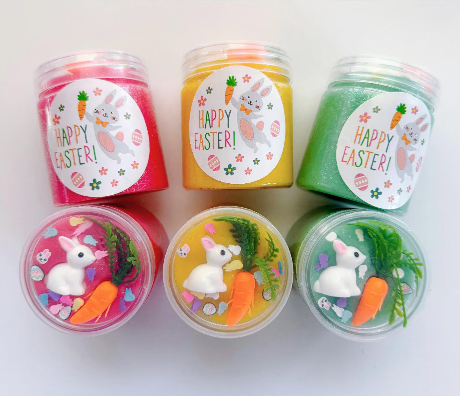 Bunny Hop Play Dough Jars,spring Playdoh Kit,kids Party Favors,girls Boys Gift,easter Basket Fill... | Etsy (US)