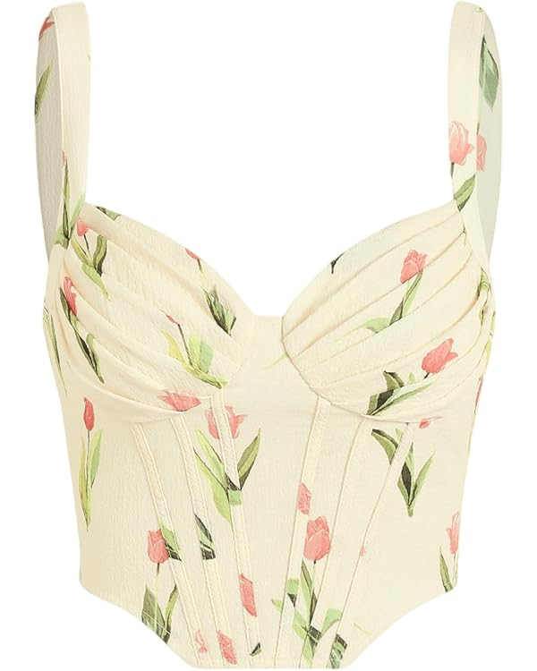 Tulip Corset Crop Tank Top | Amazon (US)