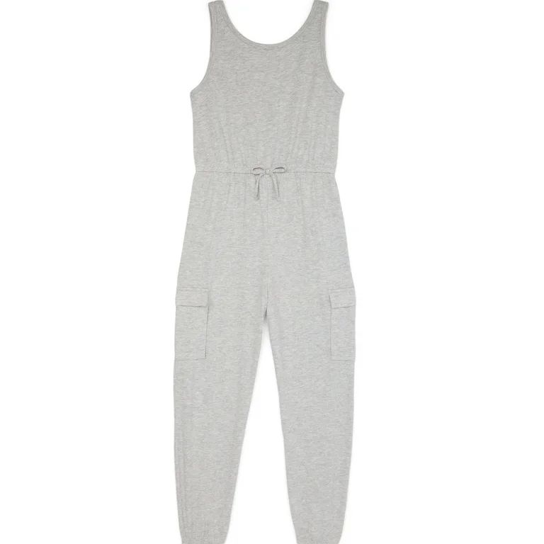 Wonder Nation Girls Cargo Tank Top Jumpsuit, Sizes 4-18 & Plus | Walmart (US)