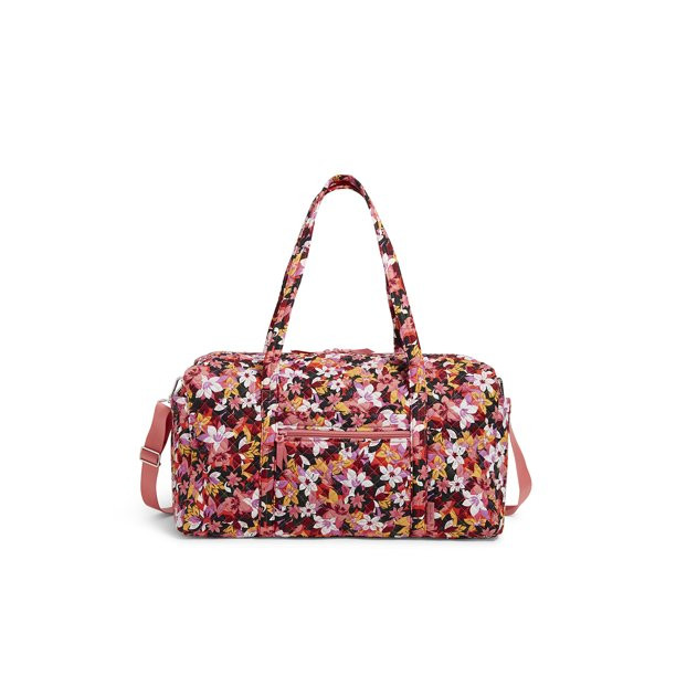 Vera Bradley Women's Recycled Cotton Large Travel Duffel Bag Rosa Floral - Walmart.com | Walmart (US)