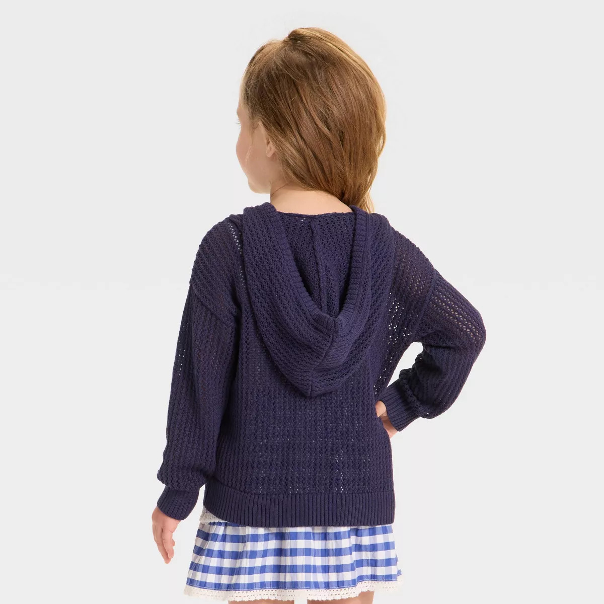 Toddler Girls' Americana Flag Sweater - Cat & Jack™ Navy Blue | Target