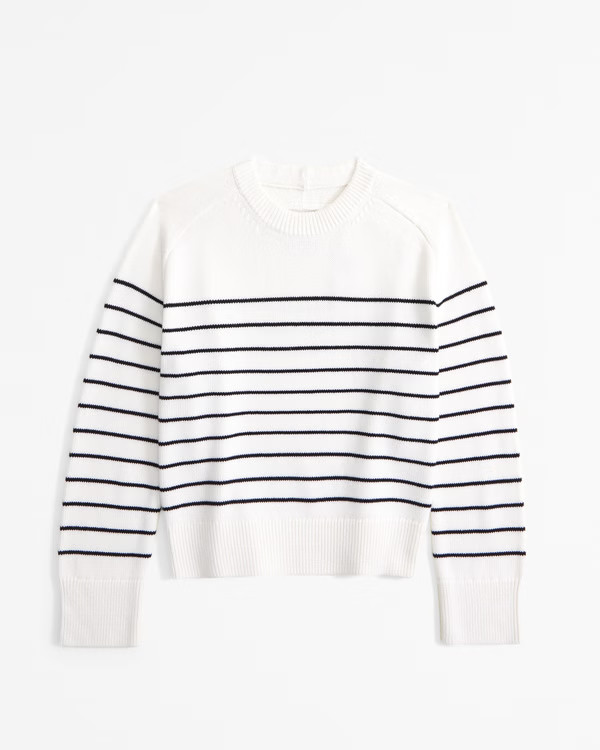 The A&F Madeline Cotton Crew Sweater | Abercrombie & Fitch (US)