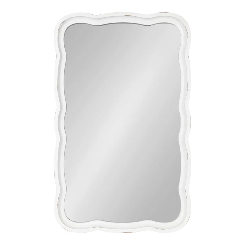 Lucie Shabby Elegance Scallop Accent Mirror | Wayfair North America