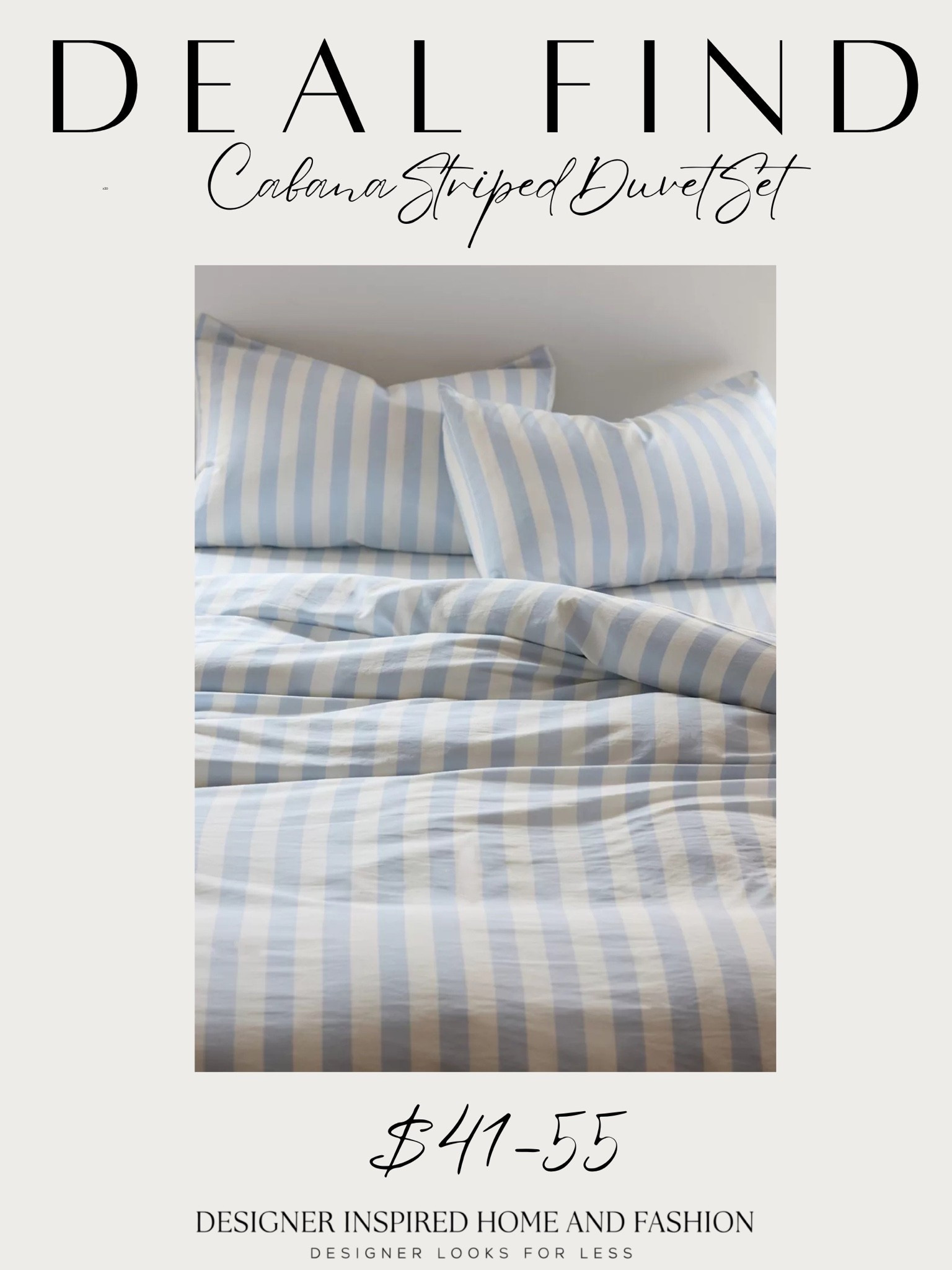This beautiful cabana striped duvet set is on sale!

#LTKHome #LTKSaleAlert