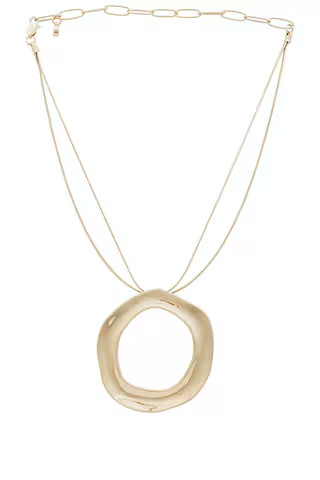 Ettika Open Circle Statement Necklace in Gold from Revolve.com | Revolve Clothing (Global)