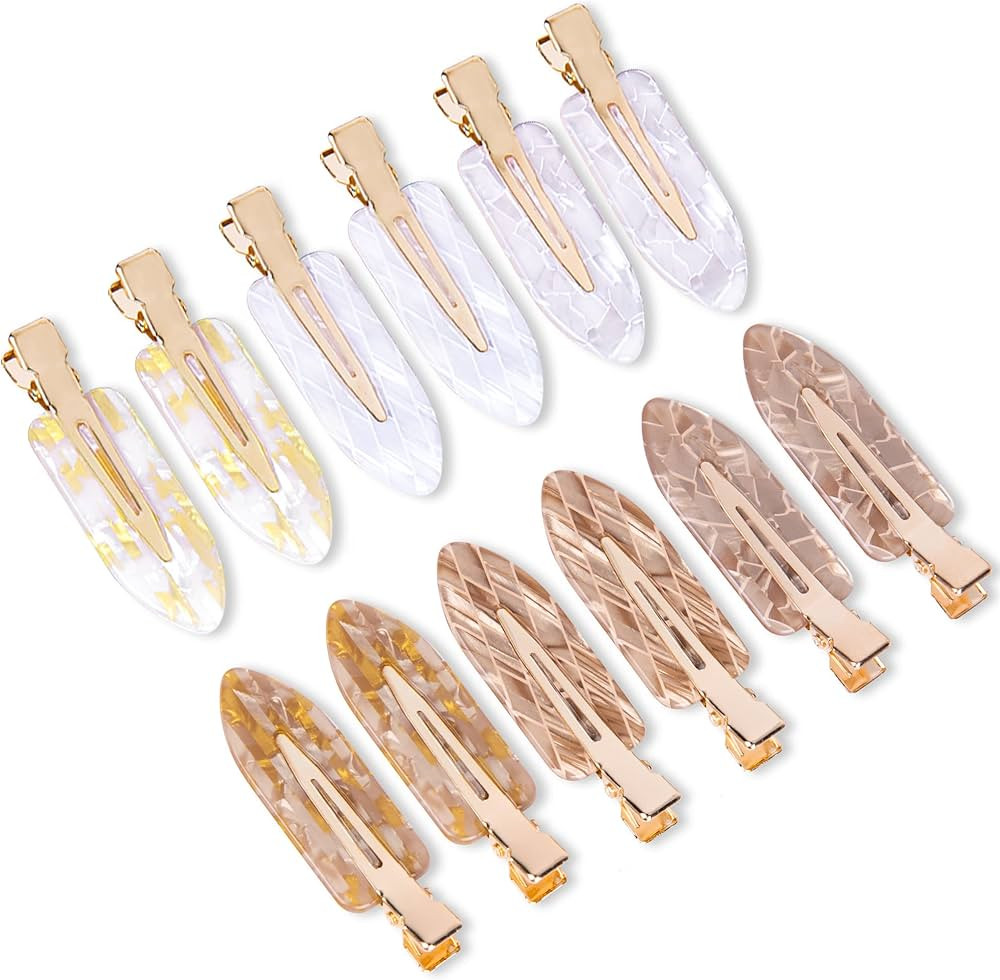 No Crease Hair Clips Creaseless Hair Clips Makeup Clips No Bend Hair Clips Flat Hair Clip For Sty... | Amazon (US)