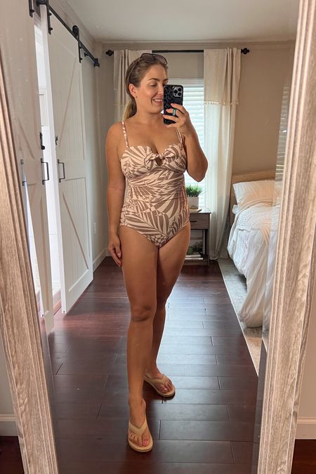 Love this target swimsuit! Straps are removable, wearing size small. Full booty coverage, tummy control hold you in well and comfortably, highly recommend. 

Women’s one piece swimsuit / target mom swimsuit 
#target #founditattarget under $50 swim

#LTKtravel #LTKunder50 #LTKswim