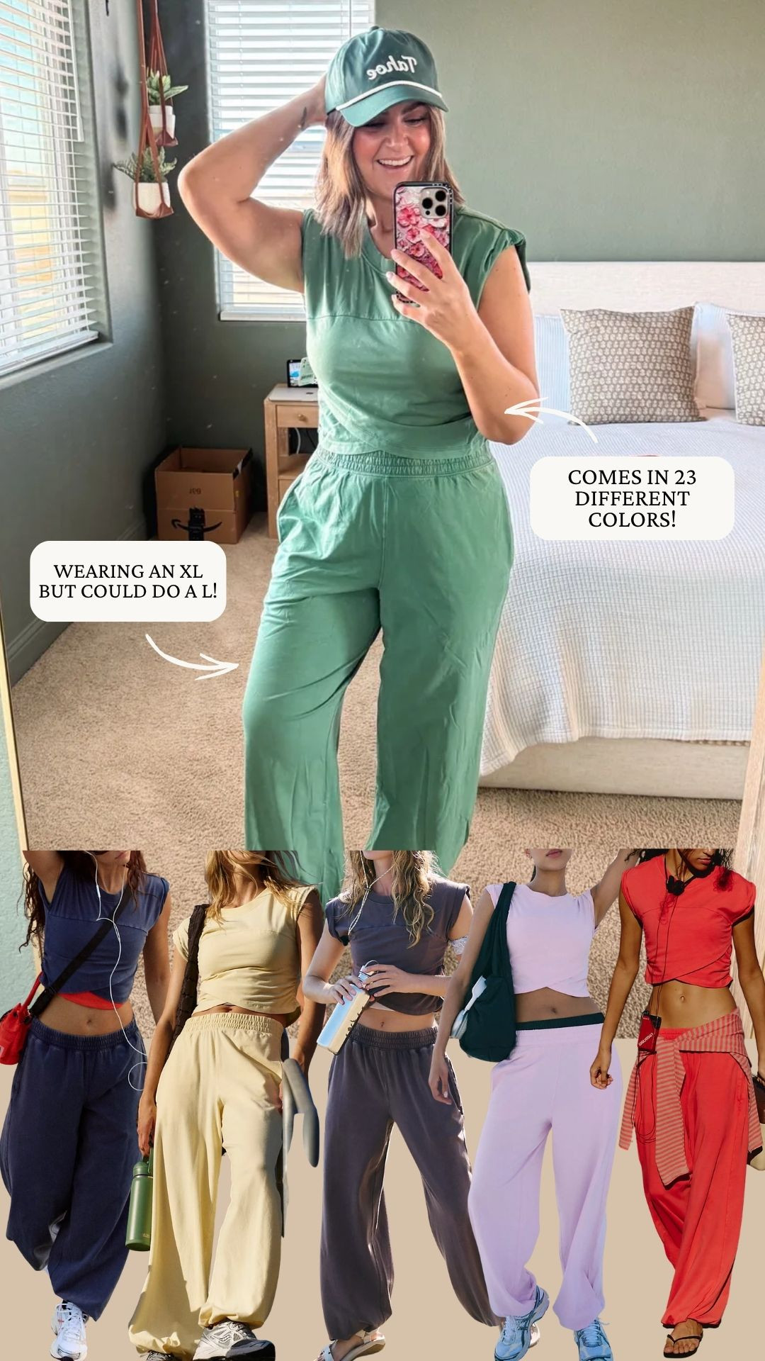 The Hot Shot Crossover Set from Free People comes in 23 different colors!! Sooo cute and comfy! I am wearing an XL but I could size down to a L for a more fitted look!!

spring fashion, athleisure, watchnow, matching set, casual outfit, sweatpants, courtney hamilton 

 

#LTKootd #LTKSeasonal #LTKMidsize