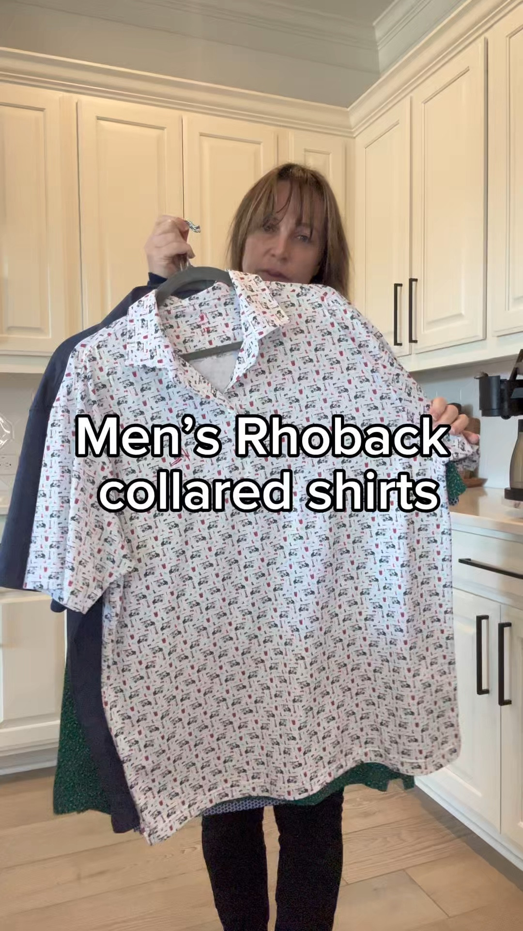 Rhoback collared men’s shirts! These are the only collared shirt my husband wears on repeat. The shape of the shirt is flattering for all men’s body sizes. 
• fabric has weather wicking and sun protection built into the fabric. 
•My husband wears an XL (6ft 200lbs)
And the best part, there are so many CUTE designs.  These shirts last through work every day and golf activities and still look pristine.

#LTKGiftGuide #LTKWorkwear #LTKMens