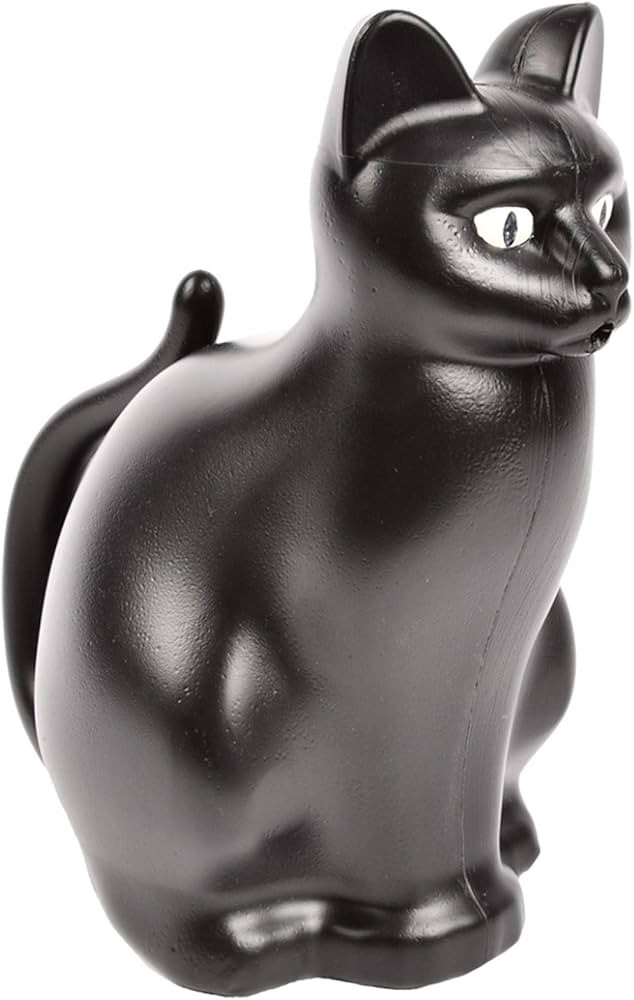 Esschert Design Cat Watering Can, Plastic, Black | Amazon (US)