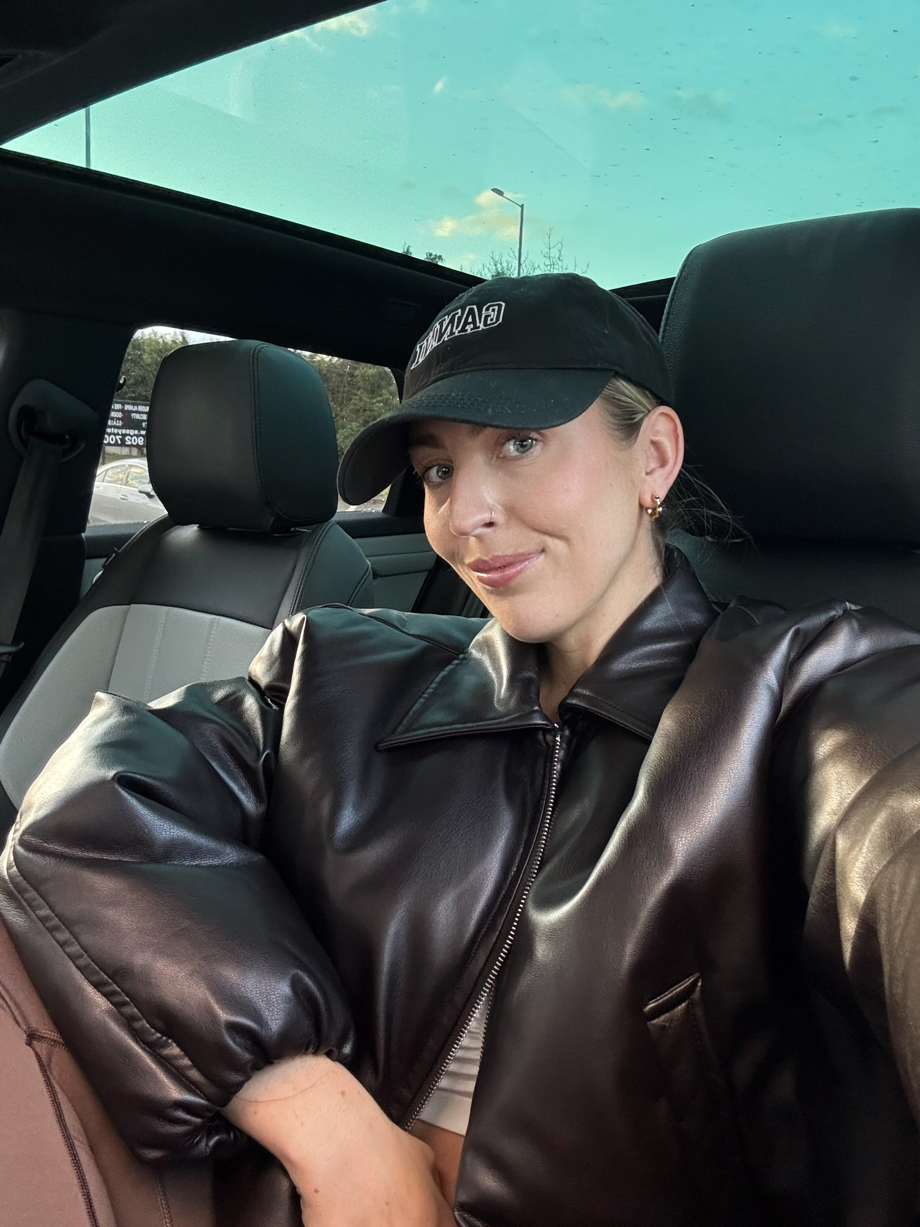 Casual outfit, padded cropped burgundy jacket, Ganni hat, casual outfit, transitional fashion, shopping outfit, chocolate brown 

 

#LTKuk #LTKspring #LTKstyletip