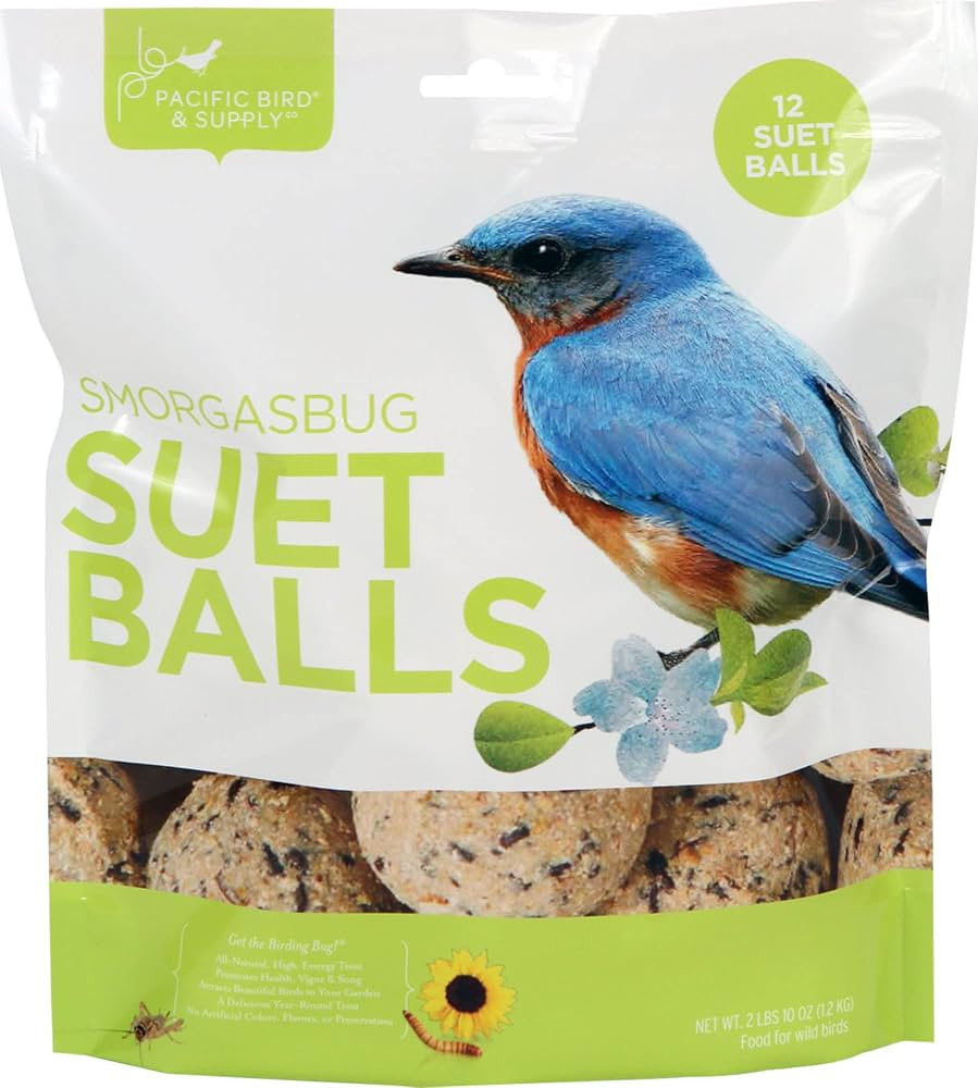 Pacific Bird & Supply Co Smorgasbug Suet Balls (12 Balls) | Amazon (US)