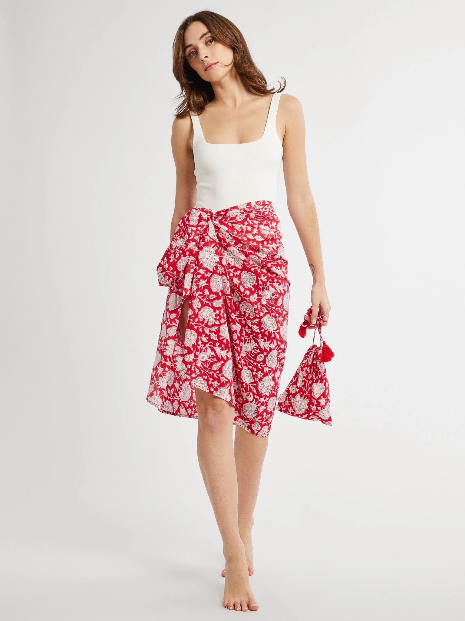 Pareo in Red Zinnia | Mille