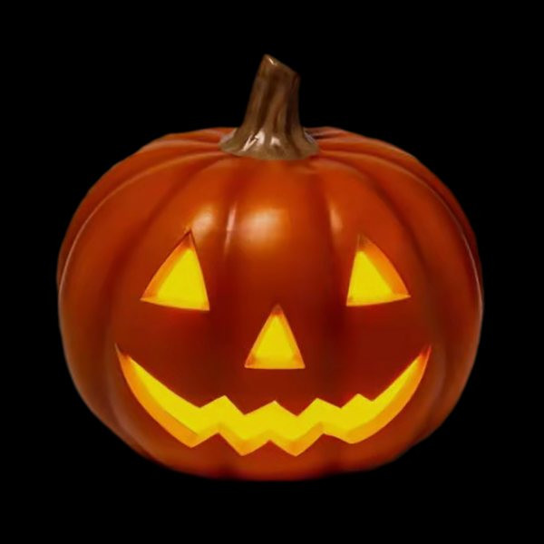 Halloween Orange Blow Mold Pumpkin, 16" | At Home