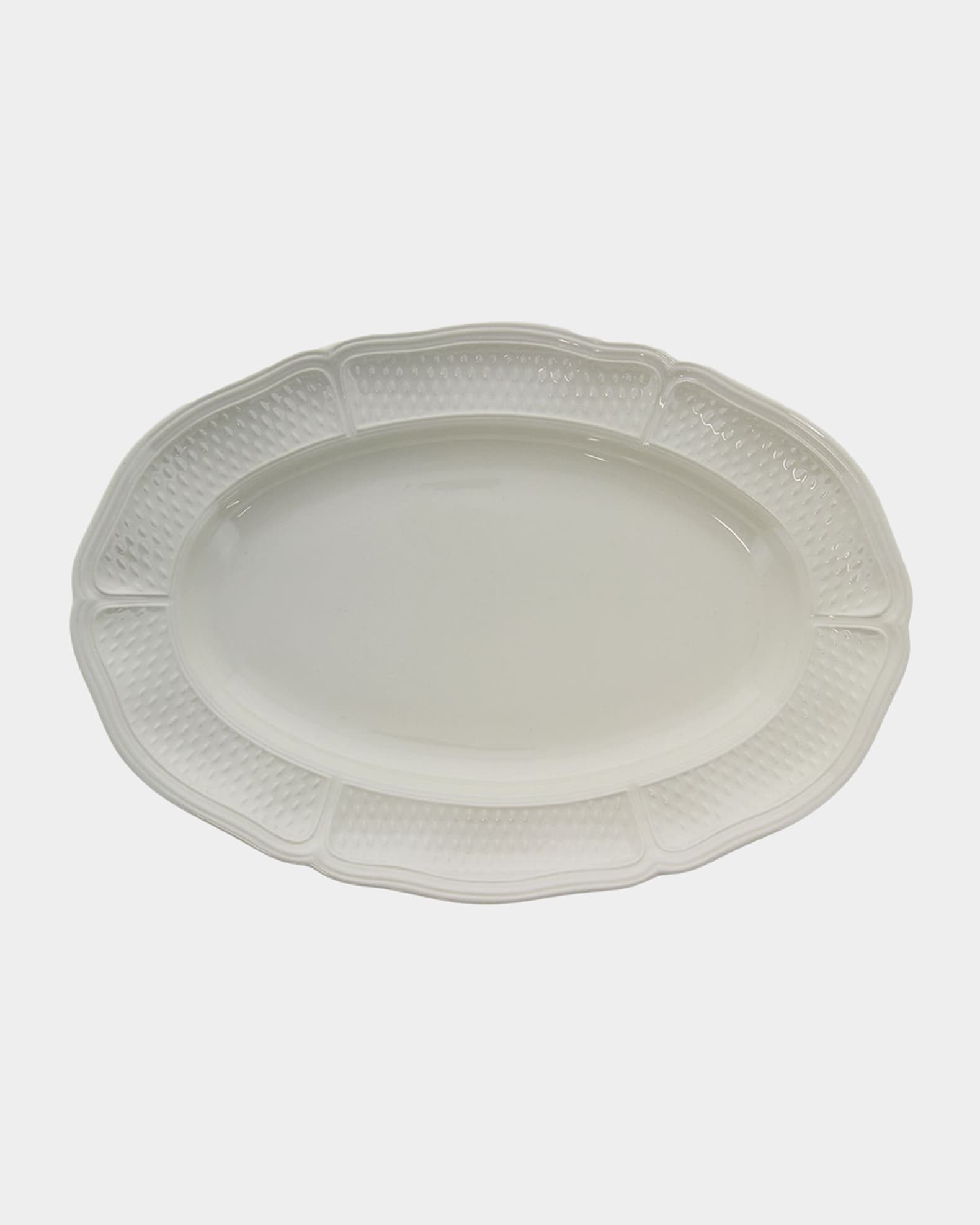 Gien Pont Aux Choux Large Oval Platter, White | Neiman Marcus