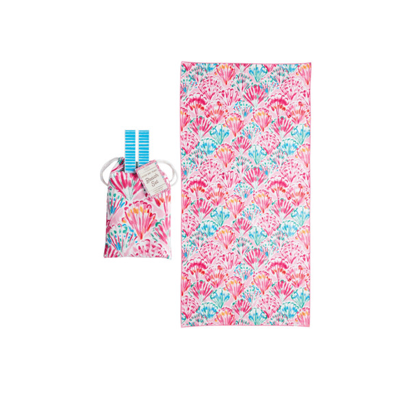 Pink Quick Dry Beach Towel Set | Mud Pie