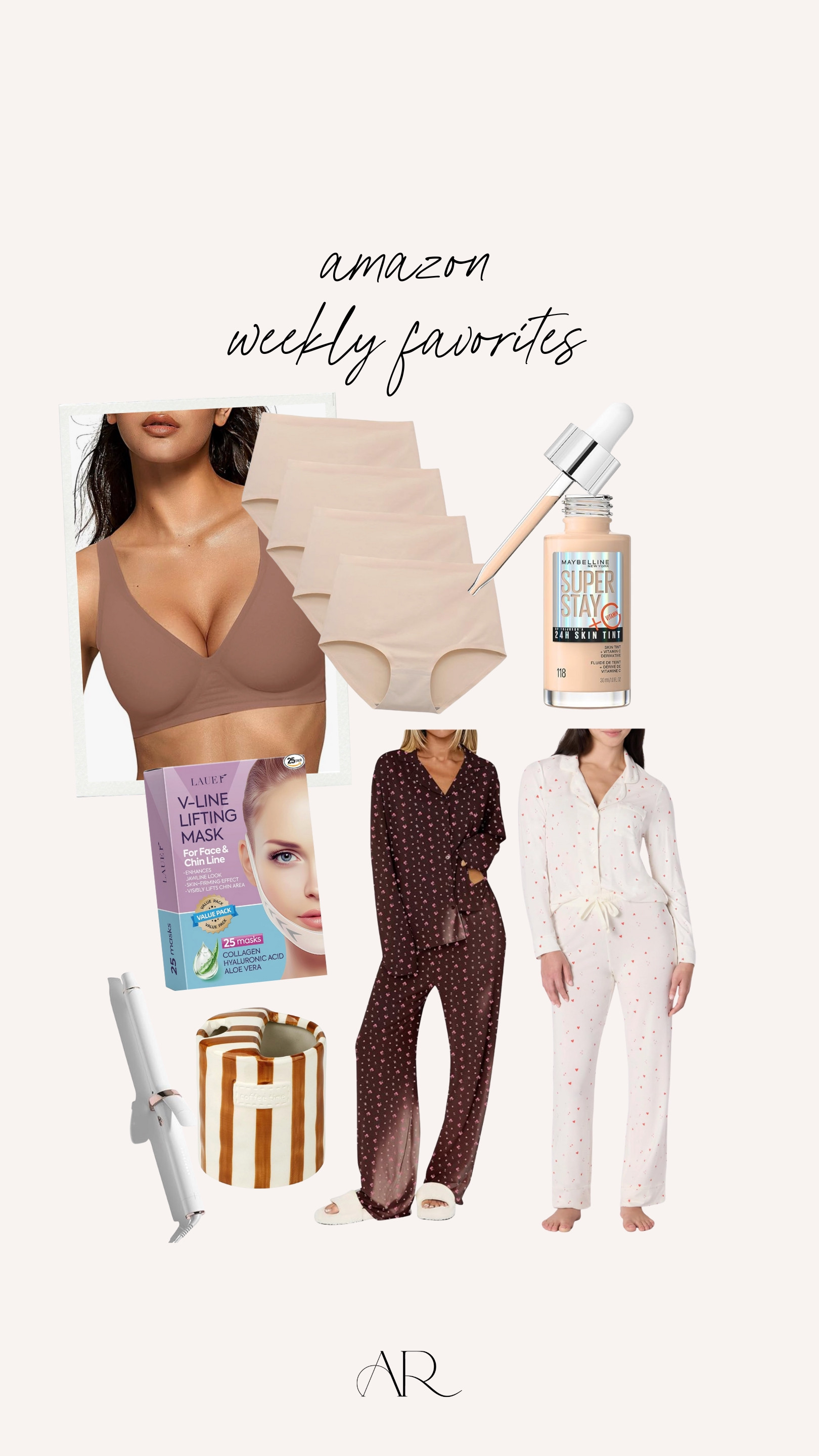  This week’s Amazon favorites!

Amazon finds, Amazon fashion, Amazon pajamas, affordable pajamas 

#LTKFindsUnder50 #LTKmomlife