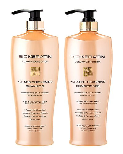 BIOKERATIN 33.8oz & 33.4oz BK Luxury Keratin Thickening Shampoo & Conditioner | Gilt & Gilt City