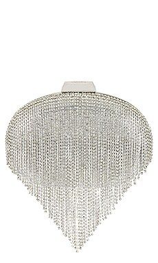 olga berg Bria Crystal Fringed Bag in Silver from Revolve.com | Revolve Clothing (Global)