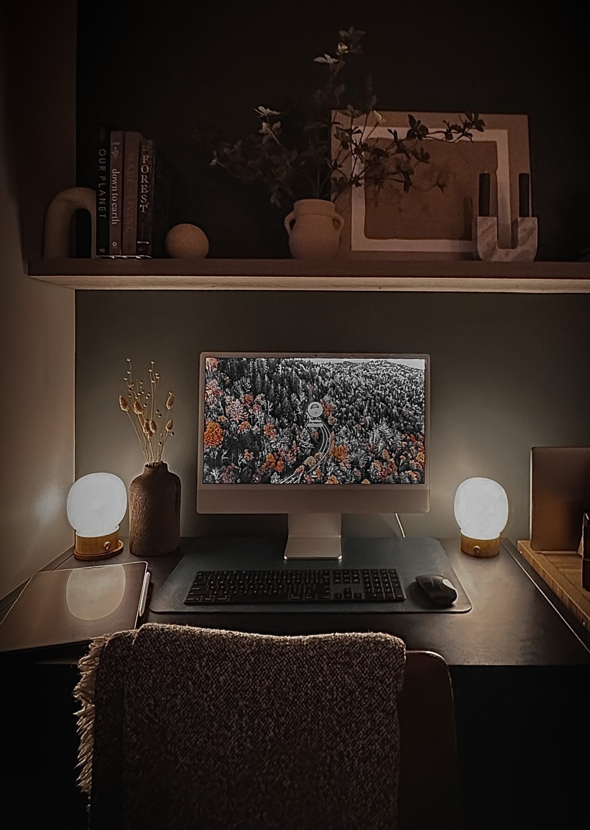 My workspace and desk set up constantly changes but here’s what we are working with now. Simple and masculine and green and dark. Just the way I like it. 

#LTKhome #LTKFind #LTKmens