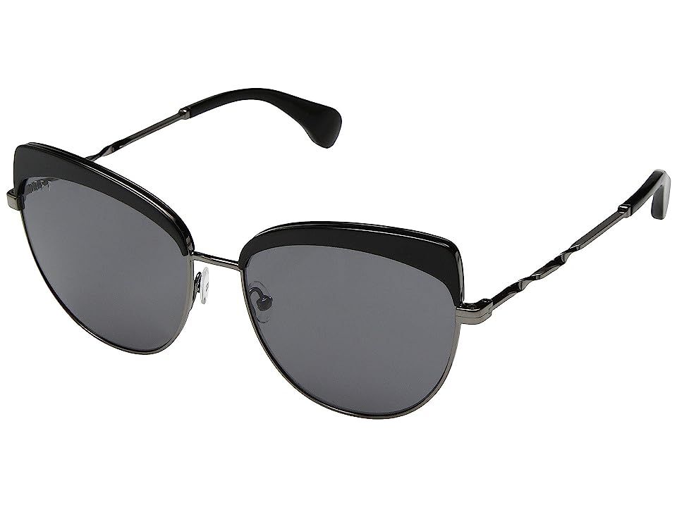 DIFF Eyewear Izzy (Black/Grey) Fashion Sunglasses | Zappos