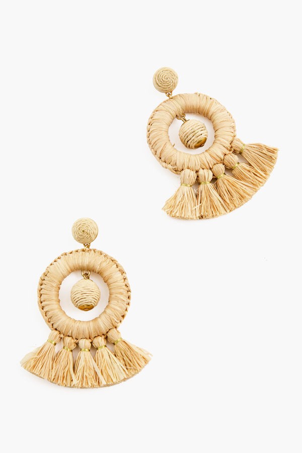 Raffia Dreamcatcher Earrings | Tuckernuck