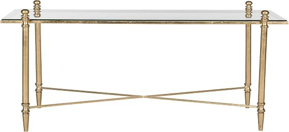 Safavieh Home Collection Tait Gold Coffee Table | Amazon (US)